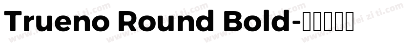 Trueno Round Bold字体转换